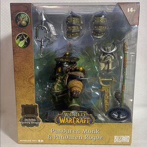 World of Warcraft Pandaren Monk & Rogue Figure Set